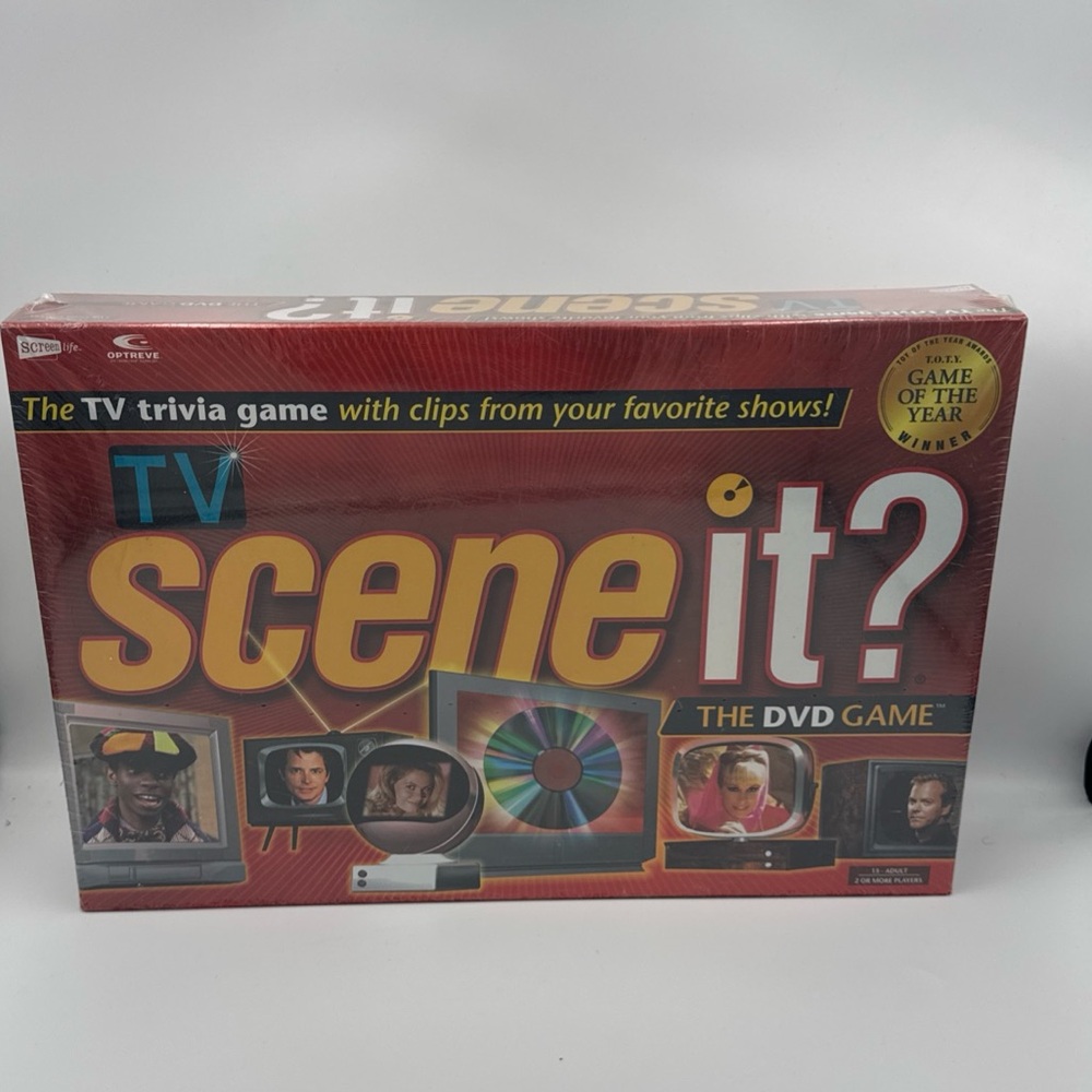 Scene It TV Edition DVD Game 2005 Sealed Screenlife Trivia Board Game
